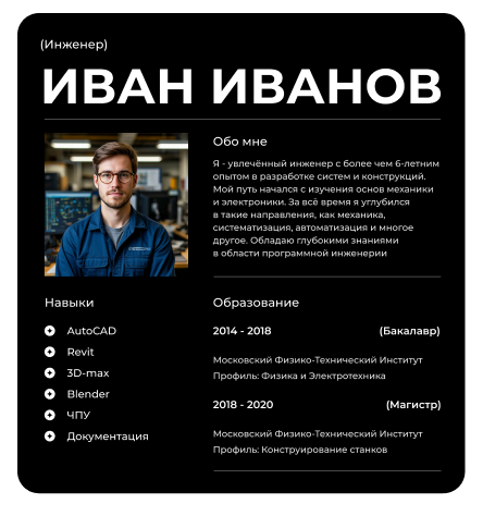Оформление резюме